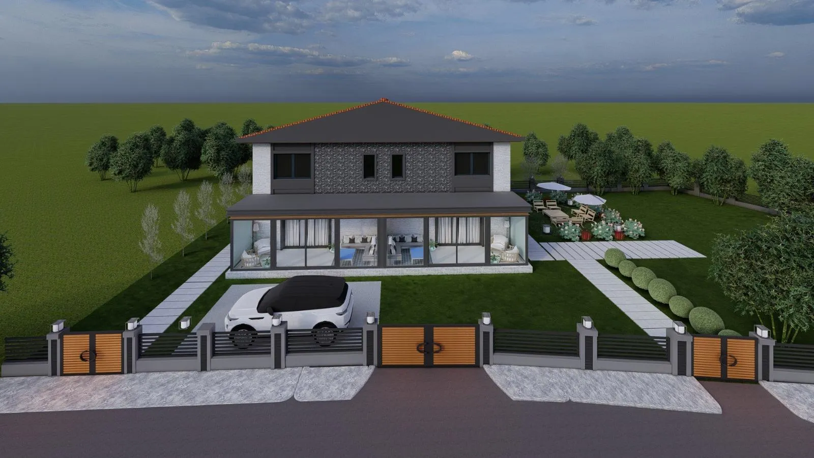 Modern çizgilerin geleneksel mimari ile buluştuğu lüks konut projesi - Jeotek imzalı yaşam alanları