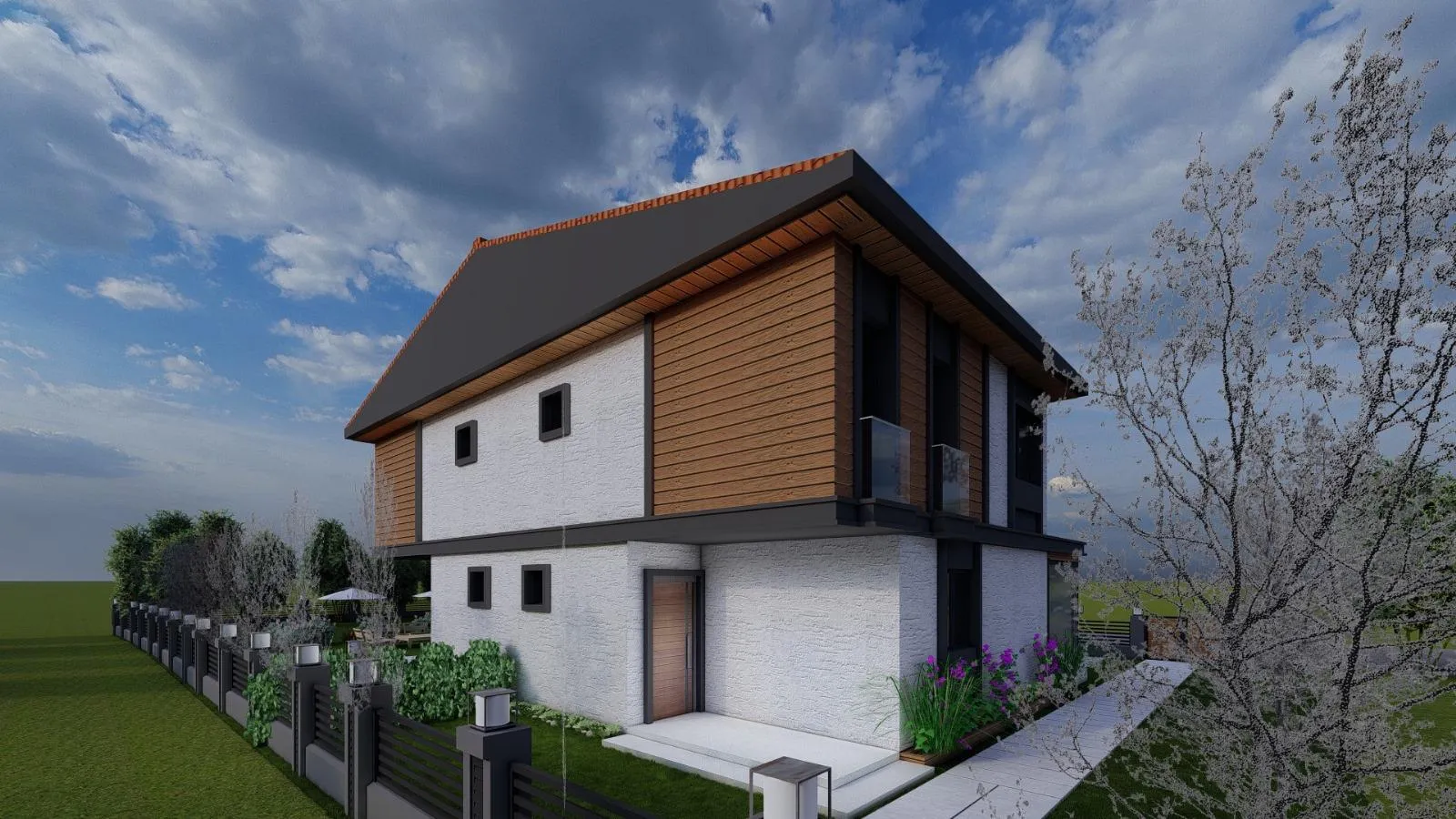 Modern çizgilerin geleneksel mimari ile buluştuğu lüks konut projesi - Jeotek imzalı yaşam alanları