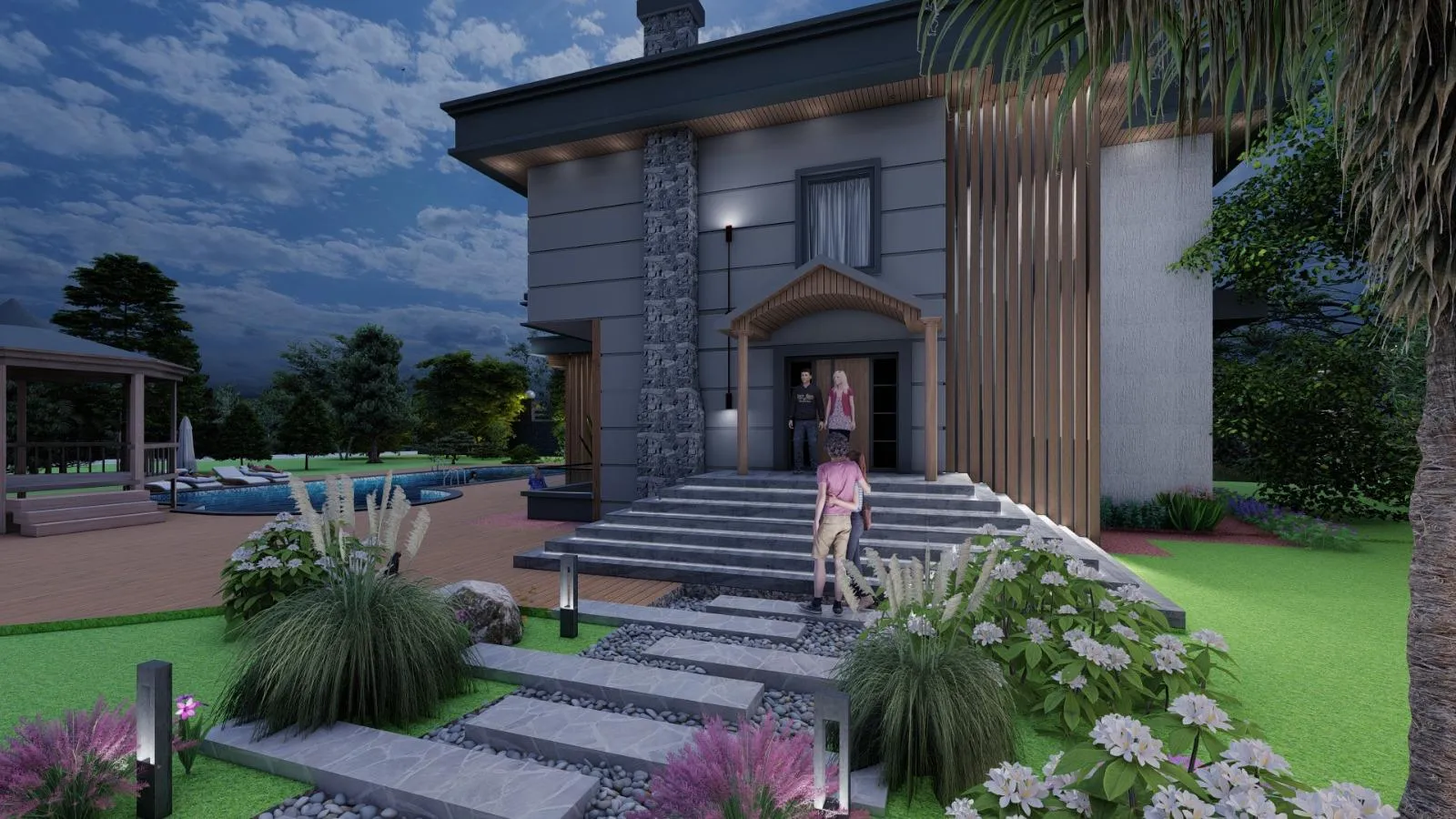 Modern çizgilerin geleneksel mimari ile buluştuğu lüks konut projesi - Jeotek imzalı yaşam alanları